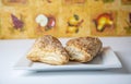 fresh baked cherry turnovers Royalty Free Stock Photo