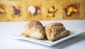 fresh baked cherry turnovers Royalty Free Stock Photo