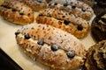 Fresh baked chinese pastry in bakery