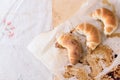 Fresh baked crescent rolls