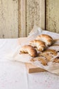 Fresh baked crescent rolls Royalty Free Stock Photo