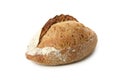 Fresh baked dark bread isolated on white background Royalty Free Stock Photo