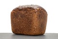 Fresh baked dark bread isolated on white Royalty Free Stock Photo