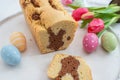 Fresh baked Easter Bunny Cake Royalty Free Stock Photo