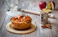 Fresh baked Greek apple pie