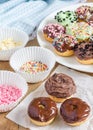 Fresh baked homemade mini donuts Royalty Free Stock Photo