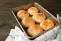 Fresh Baked Homemade Pao de Queijo or Brazilian Cheese Bread Royalty Free Stock Photo