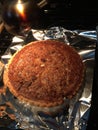 Fresh baked homemade pecan pie Royalty Free Stock Photo