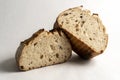 Fresh baked loaf of homemade sourdough bread Royalty Free Stock Photo