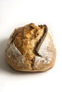 Fresh baked loaf of homemade sourdough bread Royalty Free Stock Photo