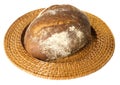 Fresh baked loaf of sourdough rye bread Royalty Free Stock Photo