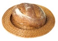 Fresh baked loaf of sourdough rye bread Royalty Free Stock Photo