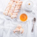 Fresh baked madeleines cookies Royalty Free Stock Photo