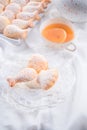 Fresh baked madeleines cookies Royalty Free Stock Photo
