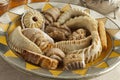 Fresh baked Moroccan cookies Royalty Free Stock Photo