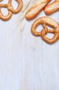 Fresh baked pretzel