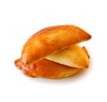 Fresh baked russian pastry pirozhki . Royalty Free Stock Photo