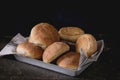 Fresh baked wholegrain buns Royalty Free Stock Photo