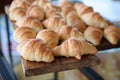 Croissant in line buffet Royalty Free Stock Photo