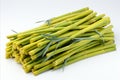 Fresh bamboo shoots on clean white backdrop for eye catching advertisements and packaging designs