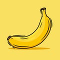 Fresh Banana design, vector illustration Royalty Free Stock Photo