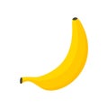 Fresh banana icon, flat style Royalty Free Stock Photo