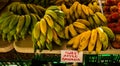 Fresh bananas at a market in Hawaii Royalty Free Stock Photo