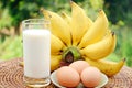 Fresh Bananas, Milk and Eggs.