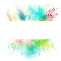 Fresh banner with colorful splash effect Royalty Free Stock Photo