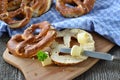 Fresh Bavarian pretzels