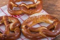 Fresh bavarian pretzels