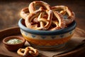 Fresh bavarian pretzels