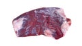 Fresh bavette flank beef isolate. Royalty Free Stock Photo