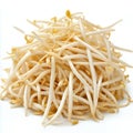 Fresh bean sprouts on a white background Royalty Free Stock Photo
