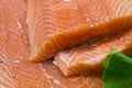 Fresh beatiful and healthy raw salmon meat