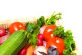 Fresh beautiful vegetables. yield Royalty Free Stock Photo