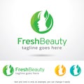 Fresh Beauty Logo Template Design Vector, Emblem, Design Concept, Creative Symbol, Icon