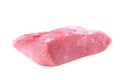 Fresh beef slab isolated on white Royalty Free Stock Photo