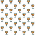 Fresh beers cups drinks pattern