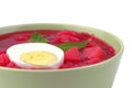 Fresh beet vegetable soup Royalty Free Stock Photo