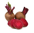 Fresh beetroot isolated on white background Royalty Free Stock Photo