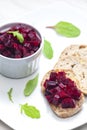 fresh beetroot salad Royalty Free Stock Photo