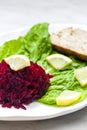 fresh beetroot salad