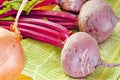 Fresh beets on board Royalty Free Stock Photo