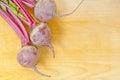 Fresh beets on board Royalty Free Stock Photo