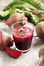 Fresh beets juice Royalty Free Stock Photo