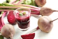 Fresh beets juice Royalty Free Stock Photo