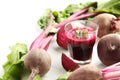 Fresh beets juice Royalty Free Stock Photo