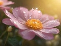 fresh beginnings: flowers bathed in morning Dew