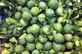 Fresh bergamot fruit on market
